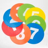 Set 10 copete plate numerotate